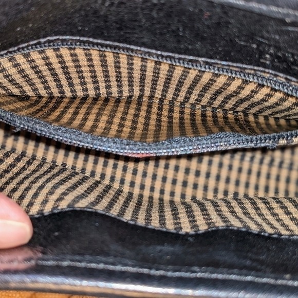 Brighton Fur Lined LIMITED EDITION 2000 Tapestry Leather Purse #247 of 500 - Picture 7 of 8